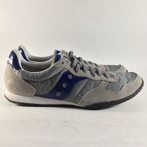 Saucony • Original Bullet retro sneakers gray & blue, size 8 mens, fits womens 9